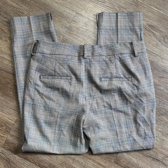 Zara Women's Gray Checkered Trousers - Picture 4 of 5
